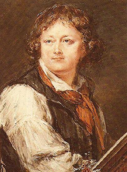 Peter Adolf Hall Self-portrait France oil painting art